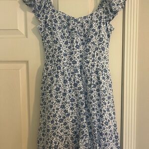 Hollister Blue Floral Mini Dress